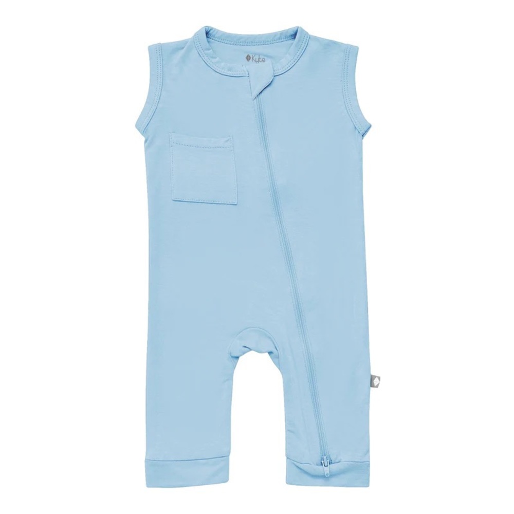 Kyte Sleeveless Zip Romper 18-24 months - Stream
